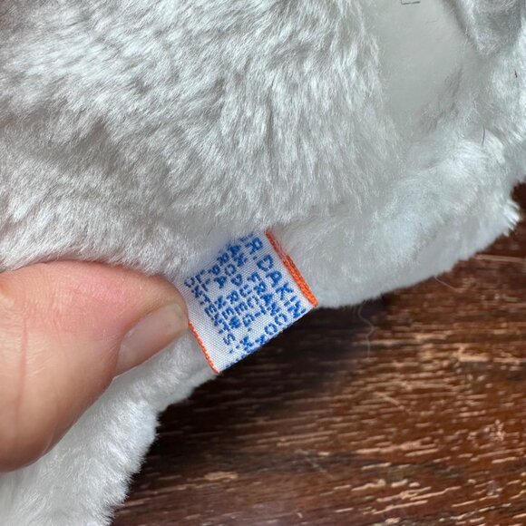 Vintage 1977 R. Dakin & Co White Teddy Bear With Red Heart Sweater - Picture 5 of 8